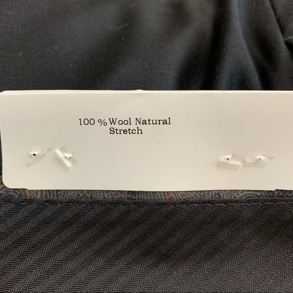 Lauren Ralph Lauren Black NWT Ultra Flex Pants Edgewood 100% Wool 40x30 - Picture 11 of 15